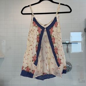 Free People flowery tank